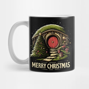 Merry Christmas - Festive Round Door - Fantasy Christmas Mug